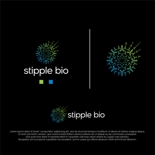 Design a logo for a biotech that uses "molecular stippling" to map out cancer's vulnerabilities Design by Nurseart13