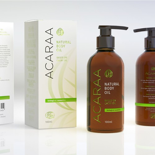 Creative Packaging Design for Natural Cosmetic Line Design by Floating Baron