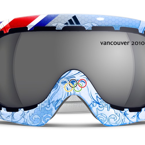 Design adidas goggles for Winter Olympics Design by ozonostudio