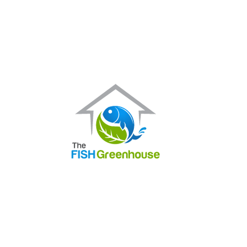 Logo For Aquaponics Fish And Vegetable Green House Logo Design