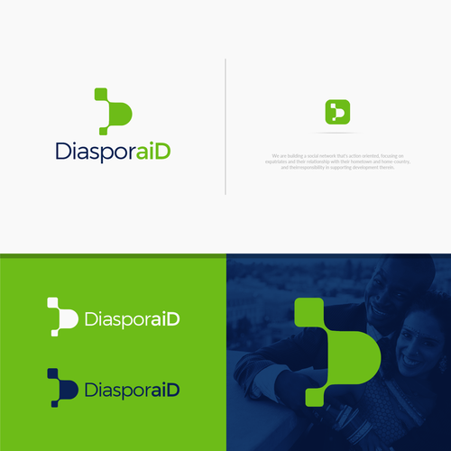 Design a powerful logo for diasporaid, an impact-oriented network/platform for expats Design by JLShuaG