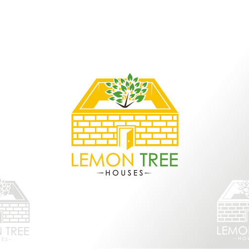 Lemon Tree Houses Logo Folegandros Island Resort in Greece! Design by efraim lee