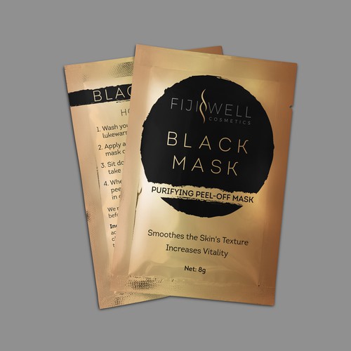 Luxury blackhead cosmetics packets with additional work for the winner ...