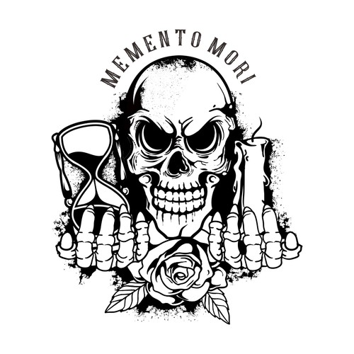 Тату memento mori эскизы мужские на руку