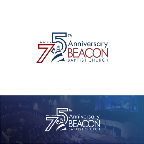 Beacon Baptist Church 75th anniversary logo Design by reymore.std