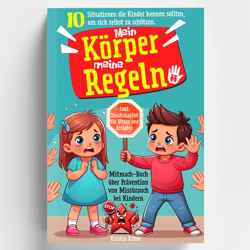Design a beautiful book cover for a children's book about the prevention of child abuse Design by Abrar6271