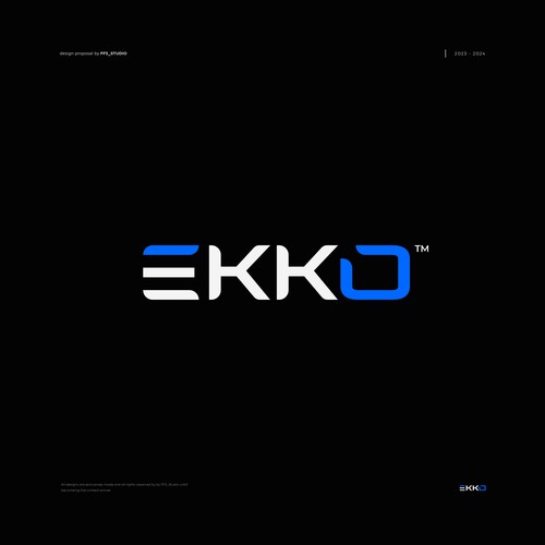 SIMPLE LOGO - ekko Letters then dm after Design by FF3