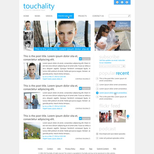 Design for Windows Phone 7 Metro UI Wordpress Theme Design by jasin242