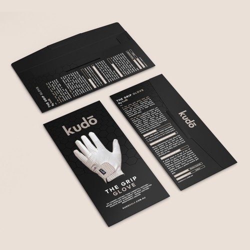 Modern Golf glove packaging contest! Design by Eunoia_Karsa