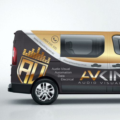 Audio visual / Electrical company - Van needs some COLOUR! Diseño de EvoDesign
