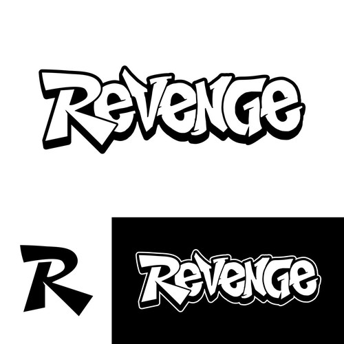 Graffiti draw one word - "Revenge" Design by Radioes.royale