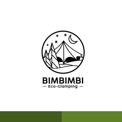 Modern logo for our Eco-Glamping site in the Australian mountains! Design by YaNn SE™