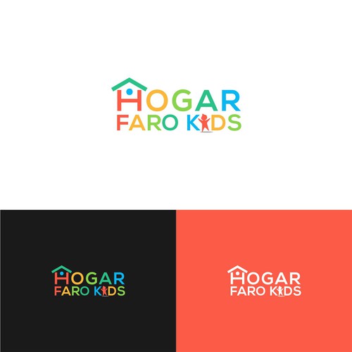 Design a kids logo for an orphanage. Design by Logood.id