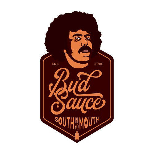 Powerful and eye catching BBQ sauce logo Design by Sawce Design Co.