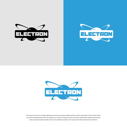 Newlogo designwith the electron drawn as a solid logo Design réalisé par Mr.CreativeLogo