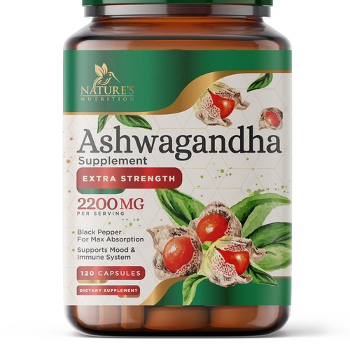 Ashwagandha Design Needed for Nature's Nutrition Design by artiss03