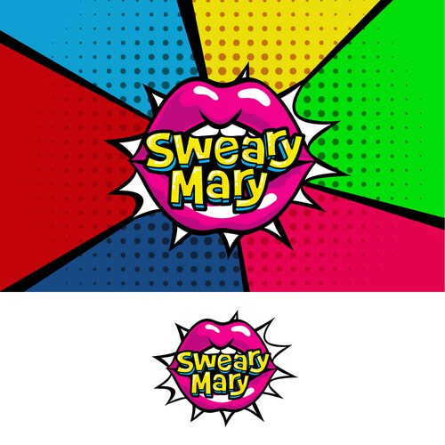 Sweary Mary - a brand that designs hair accessories with swear words. Design by BrainstormingDsg