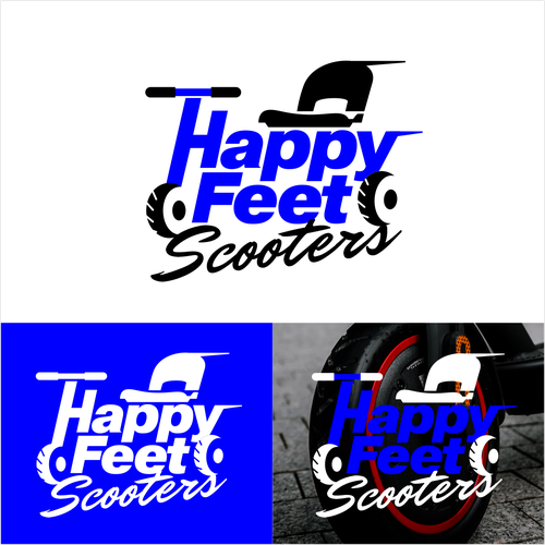 Fun, bright colored, modern logo for theme park scooter rental Design by ✒️ Joe Abelgas ™