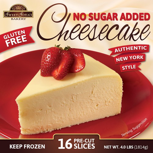 Diseño de Gourmet Cheesecake Package Design (No Sugar Added)
 de twister