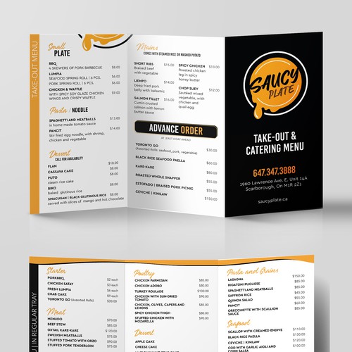 banquet menu design