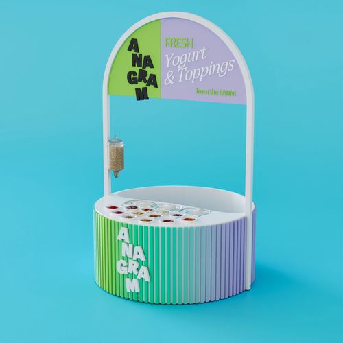 Design a 3D render for food serving kiosk Design by faks