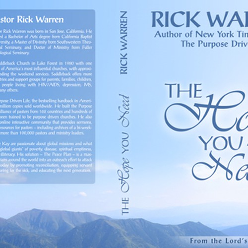 Design Rick Warren's New Book Cover Design by Floating Baron