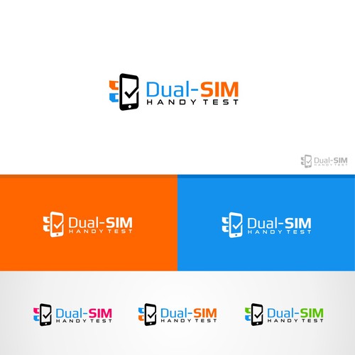 1 fresh logo for a website reviewing 2-SIM smartphones Design by HenDsign™