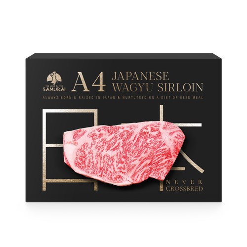 100% JAPANESE WAGYU STEAK Design by MarsiDesign