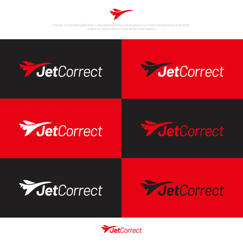 Jet Correct - Identity/Logo for Aviation Detailing Company - Unique Designs Apply! Design by [L]-Design™