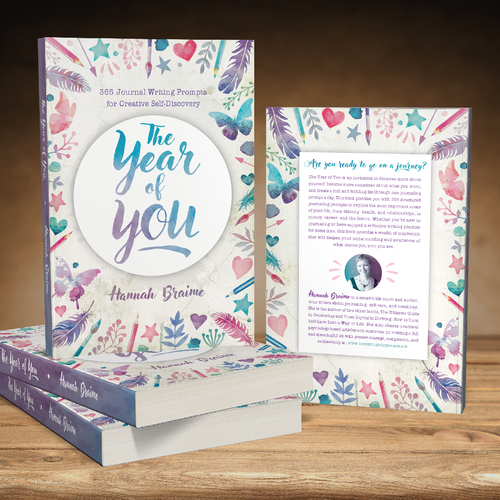 Design a book cover for a book of 365 journaling prompts Design by Rocío Martín Osuna