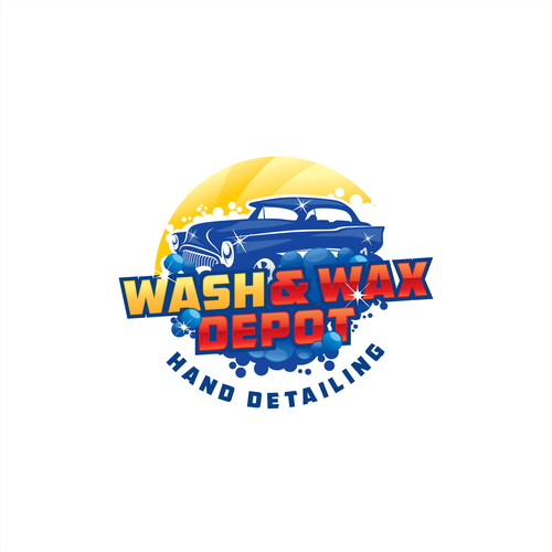 Car wash and wax depot Concours Logo et carte de visite