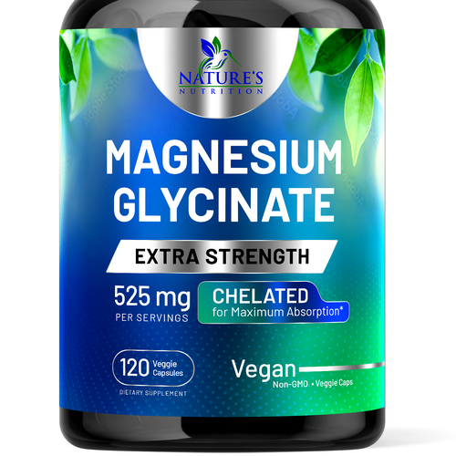 Natural Magnesium Glycinate Design needed for Nature's Nutrition Design by rembrandtjurin