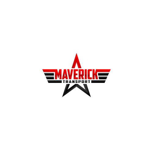 Bold logo for Maverick Transport Design by Basstome