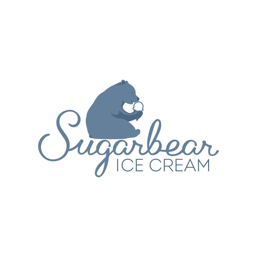 Create a vintage, monochromatic bear logo for Sugarbear Ice Cream! Design by KelvinH