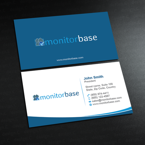 Create a unique Monitorbase business card | Business card ...