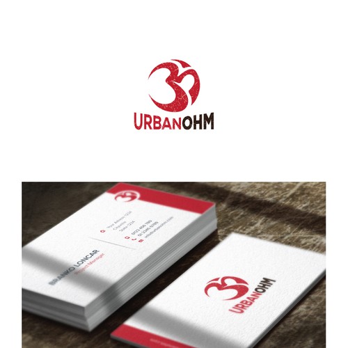 logo and business card for Urban Ohm Diseño de ludibes