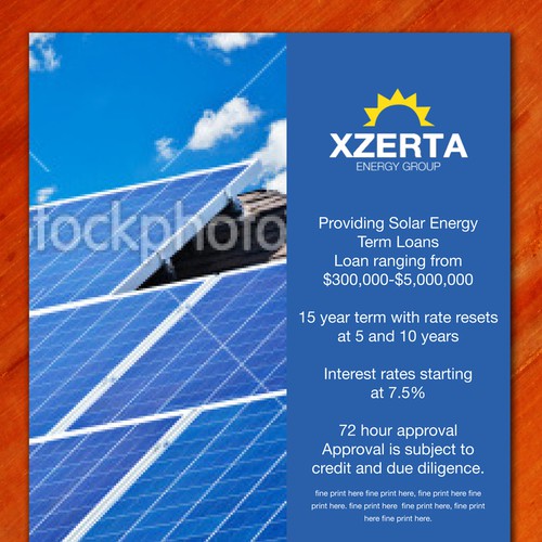 Flyer design for a Solar Energy firm Design por msusantio
