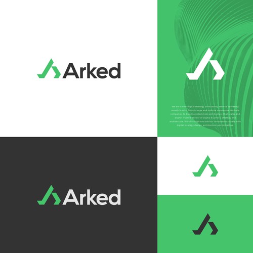 Logo and brand design for Arked Oy Design by plyland