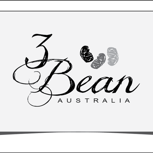 logo for 3 Bean AUSTRALIA Diseño de II Rachel II