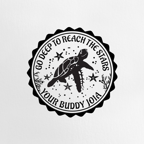 Scuba Diving Stamp Design by Design Republik