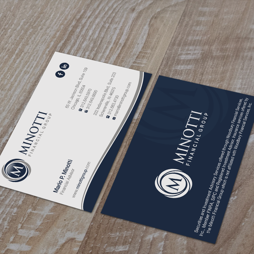 Create a business card for a wealth management group | Business card ...