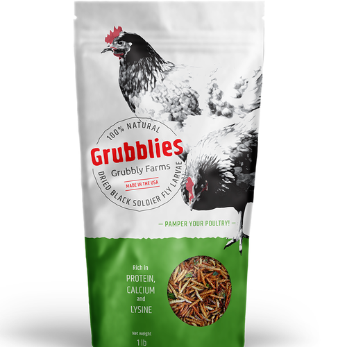 Awesome package needed for pet chicken treats! Design by markomavric