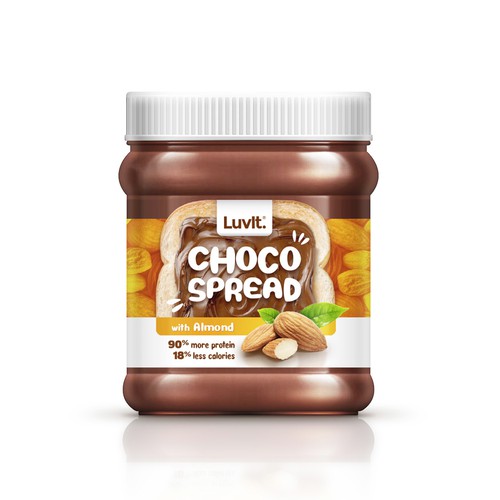 Design a creative label for a delicious chocolate spread Design by makeitbigger