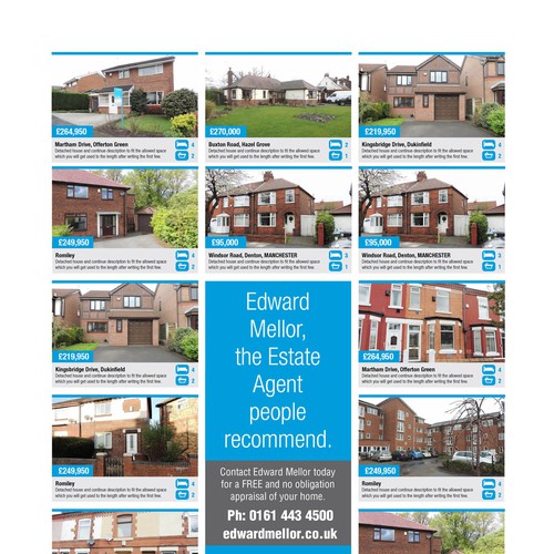 State of the Art newspaper advert design for Estate Agent Design réalisé par stumidd