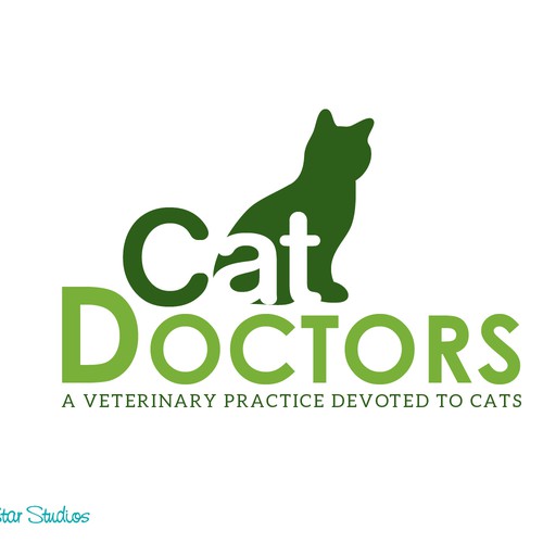 Cat lovers!  Create a simple yet elegant cat logo for a cat only veterinary hospital. Design by SeaStarStudios