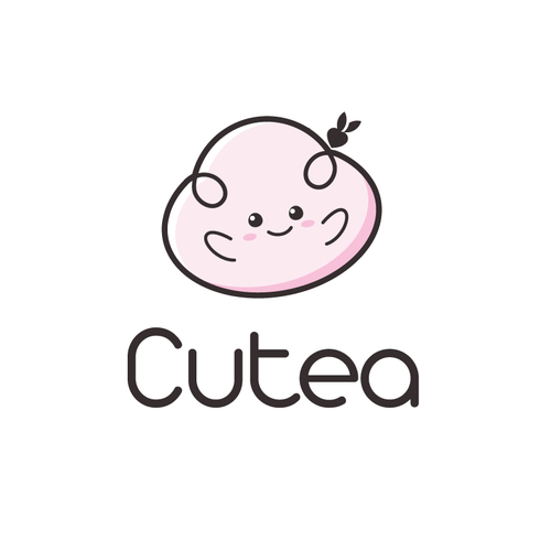 Cute and clean logo for boba/bubble tea shop! Design by AdriánKG