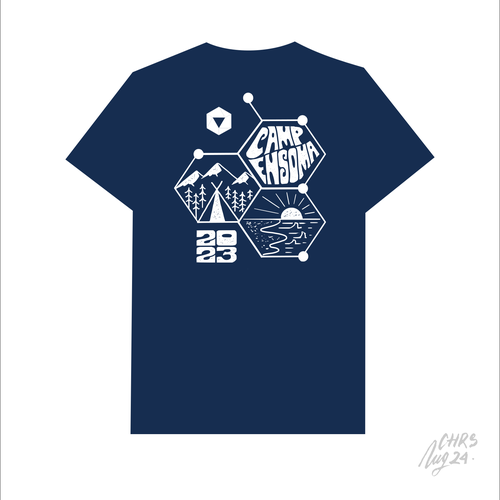 Summer Camp themed logo for  biotech summer outing swag Design by chrisnug