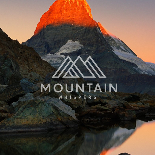 Design a mountain logo for a podcast on mountain sports-ontwerp door MAntikora