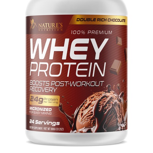 Tasty Whey Protein Chocolate Design Needed for Nature's Nutrition Design réalisé par UnderTheSea™