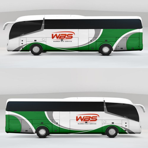 Charter Bus Graphics Incorporating Company Logo Competition Design by ssrihayak